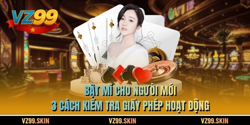 Bật mí cho người mới 3 cách kiểm tra giấy phép hoạt động